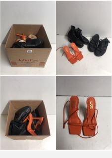 BOX OF SHOES TO INCLUDE EGO HIGH HEELS AND BOOTS