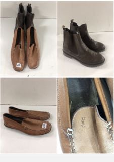 TWO PAIRS OF SHOES TO INCLUDE YVES SAINT LAURENT LOAFERS SIZE 11