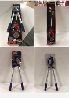 EINHELL STRIMMER AND A PAIR OF SPEAR AND JACKSON LOPPERS