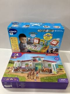 TOYS AND GAMES TO INCLUDE VTECH TOUCH AND LEARN ACTIVITY DESK