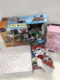 TOYS AND GAMES TO INCLUDE A VTECH TOOT-TOOT FRIENDS SET