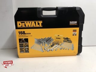 DEWALT DWMT73803 MECHANIC TOOL KIT AND SOCKET SET 168-PIECE RRP:£201