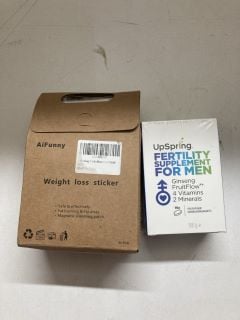 BOX OF HEALTHCARE ITEMS TO INCLUDE ORAL TEETH SPRAY