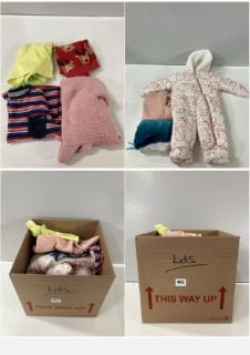 A BOX OF KIDS UNSEALED CLOTHING