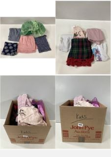 A BOX OF KIDS UNSEALED CLOTHING