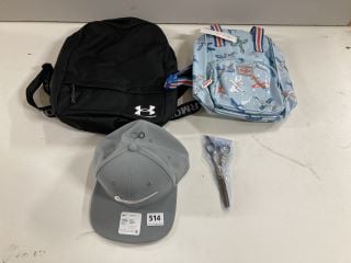 2 X BACKPACKS AND A NIKE BASEBALL CAP