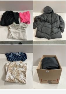 BOX OF MEN'S AND WOMEN'S UNSEALED CLOTHING