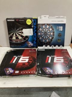 4 X DART BOARDS TO INCLUDE WINMAU