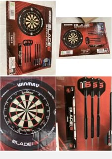 3 X WINMAU DART BOARDS (DAMAGED)