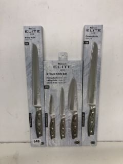 4 X PROCOOK ELITE BREADKNIVES