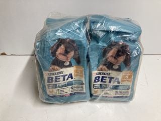 4 SACKS OF BETA SMALL BREED PUPPY FOOD BBE: 12/25