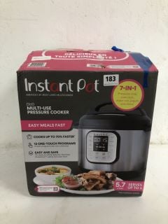 INSTANT POT DUO MULTI-USE PRESSURE COOKER