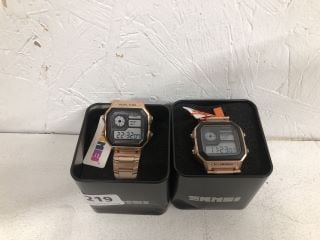 2 X SKMEI ALARM CHRONO MENS DIGITAL WATCH