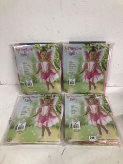 4 X SPRINGTIME FAIRY DRESS UP KIDS COSTUMES