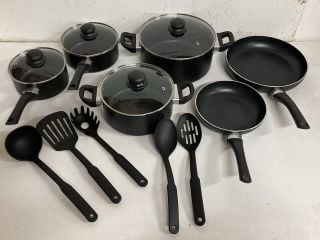 15 PIECE PAN AND UTENSIL SETS