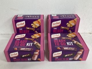 4 X SLIMFAST 7 DAY READY TO GO KIT 08-2024