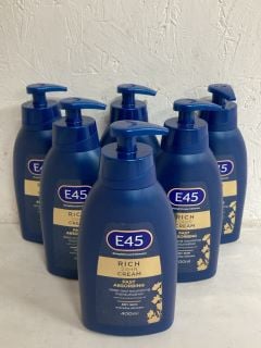 QTY OF E45 DAILY CARE 24HR MOISTURISING CREAM