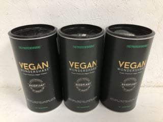 3 X THE PROTEIN WORKS VEGAN WONDERSHAKE QUAD PLANT 12/22