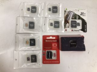 QTY OF SD CARDS INC KINGSTONE