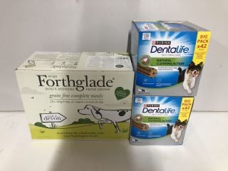 QTY OF PET ITEMS INC PURINA DENTALIFE DAILY ORAL CARE