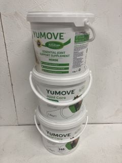 3 X YUMOVE 1.8KG TUB OF JOINT CARE FOR HORSES