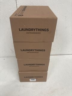 4 X LAUNDRY THINGS UNFRAGRANCED LAUNDRY TABLETS