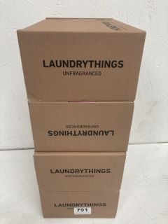 4 X LAUNDRY THINGS UNFRAGRANCED LAUNDRY TABLETS