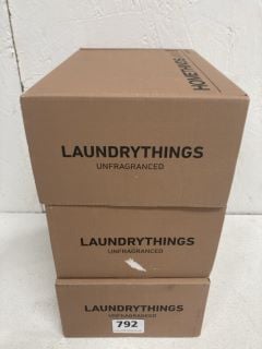 3 X LAUNDRY THINGS UNFRAGRANCED LAUNDRY TABLETS