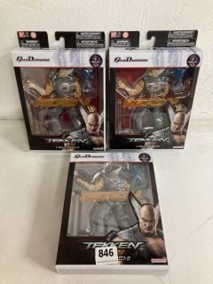 3 X GAME DIMENSIONS TEKKEN HEIHACHI FIGURES