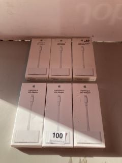 6 X APPLE LIGHTNING TO VGA ADAPTERS