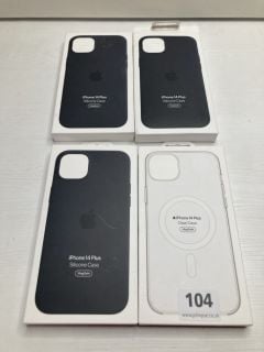 4 X APPLE IPHONE 14 PLUS CASES