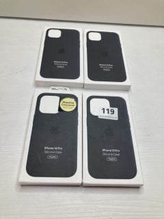 4 X APPLE PHONE CASES INC IPHONE 14 PRO SILICONE CASE