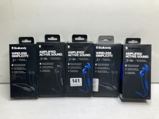 5 X SKULLCANDY EARPHONES