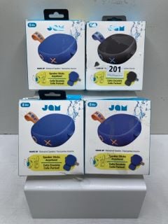 4 X JAM HANG UP WATERPROOF SPEAKERS