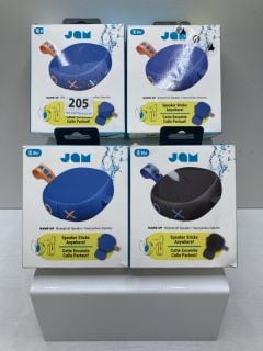 4 X JAM HANG UP WATERPROOF SPEAKERS