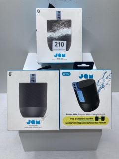 3 X JAM DOUBLE CHILL WATERPROOF SPEAKERS