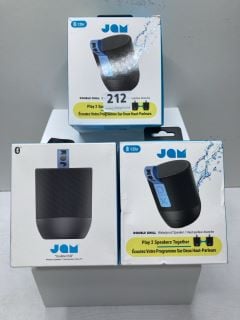 3 X JAM DOUBLE CHILL WATERPROOF SPEAKERS