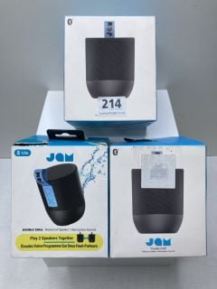 3 X JAM DOUBLE CHILL WATERPROOF SPEAKERS