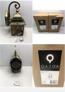 2 X QAZQA LONDON WL BRONZE WALL LAMPS