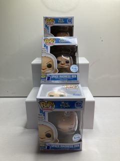 3 X POP SPACE MADNESS REN FIGURES - 1532