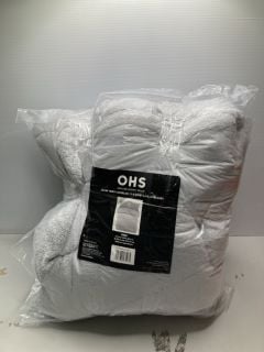 OHS KING SIZE SILVER TEDDY COVERLESS 10.5 DUVET & PILLOWCASES