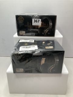 2 X OVERHEAD HEADPHONES