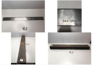 D&L LUTON MOORE & WRIGHT METAL RULER - 1946