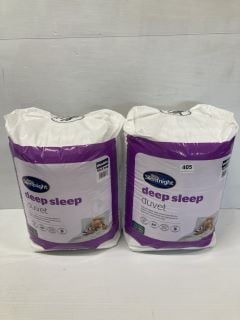 2 X SILENTNIGHT DOUBLE DEEP SLEEP DUVETS