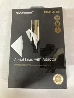 10 X SANDSTROM GOLD SERIES CABLES INC AERIAL LEAD WITH ADAPTOR