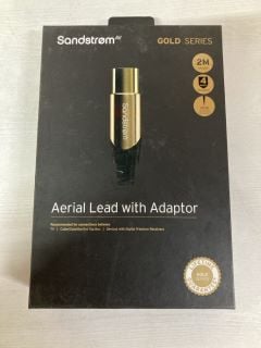 10 X SANDSTROM GOLD SERIES CABLES INC AERIAL LEAD WITH ADAPTOR