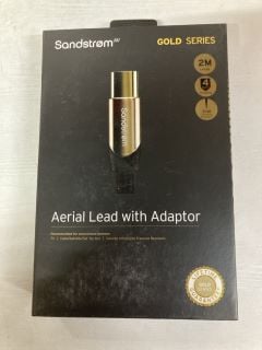 10 X SANDSTROM GOLD SERIES CABLES INC AERIAL LEAD WITH ADAPTOR