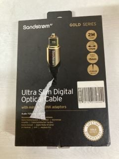 10 X SANDSTROM GOLD SERIES CABLES INC ULTRA SLIM DIGITAL OPTICAL CABLE