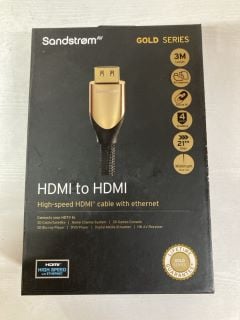 10 X SANDSTROM GOLD SERIES CABLES INC HDMI TO HDMI