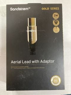 10 X SANDSTROM GOLD SERIES CABLES INC AERIAL LEAD WITH ADAPTOR